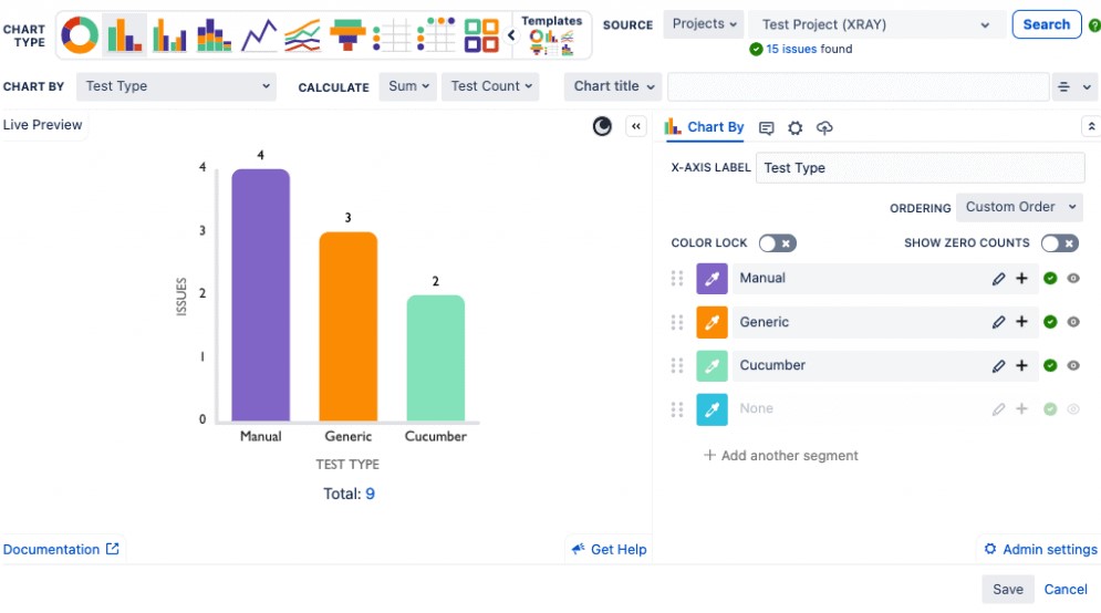 Xray managment dashboard