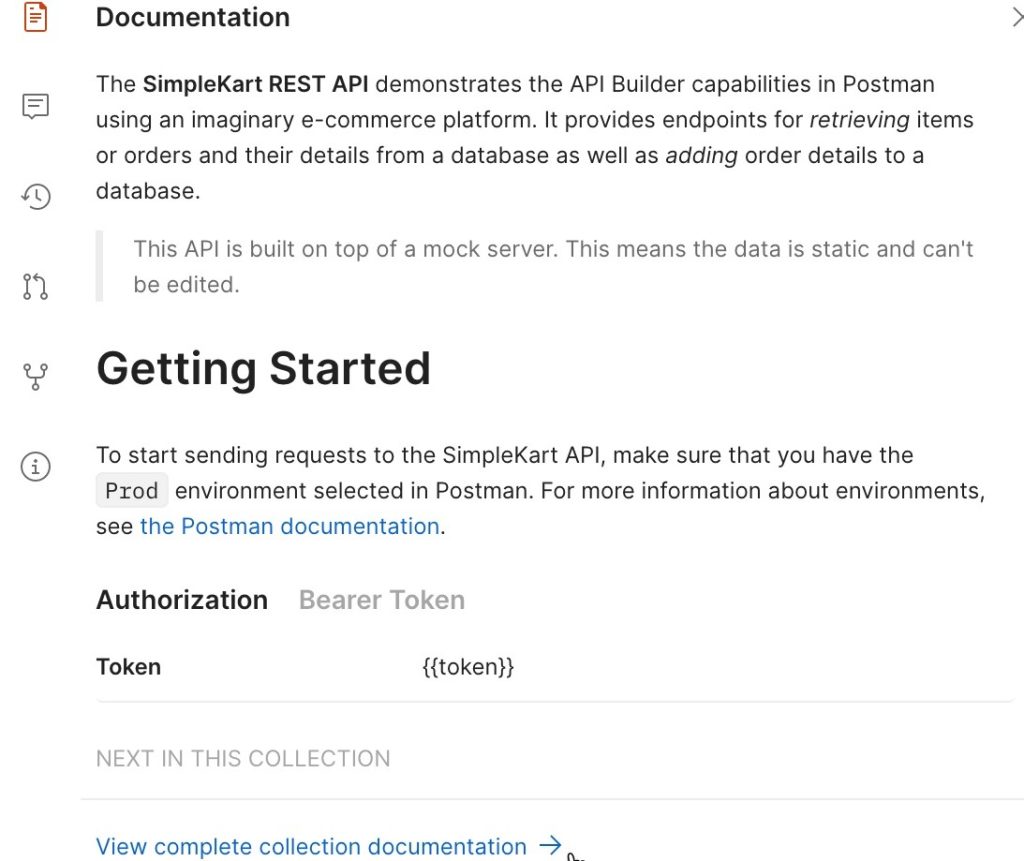 postman api documentation