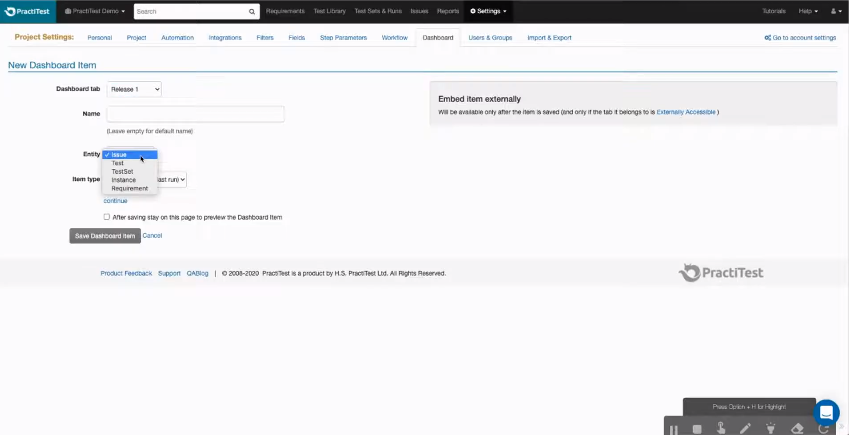 practitest dashboard-15