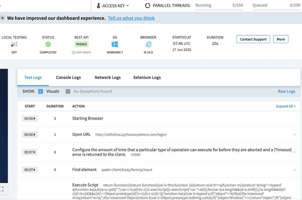 Browerstak Automated testing 16