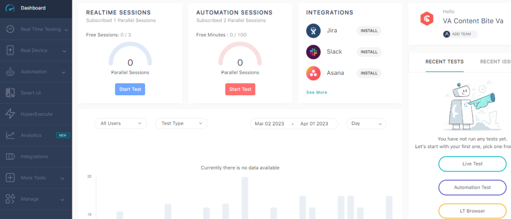 lambdatest live testing 16