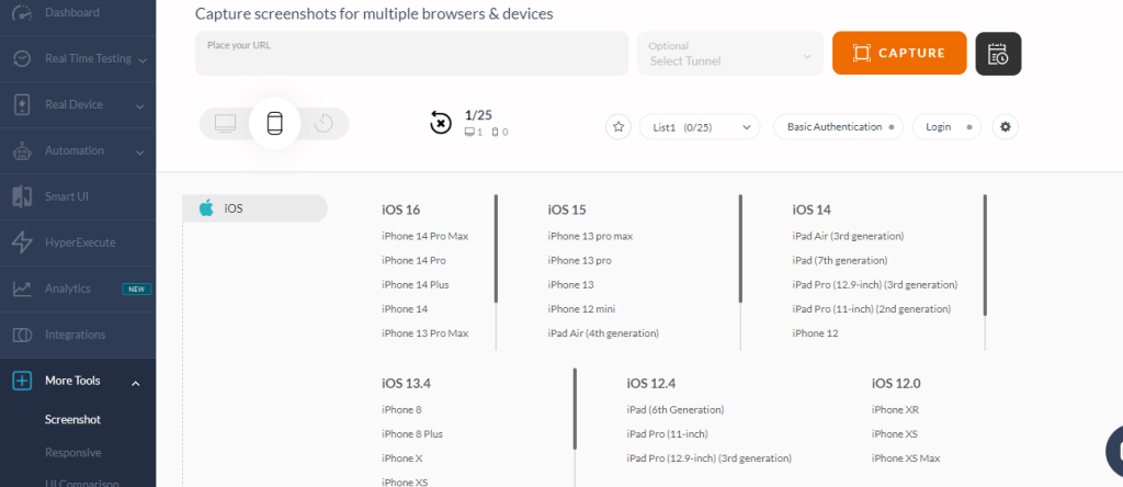 lambdatest screenshot testing 16