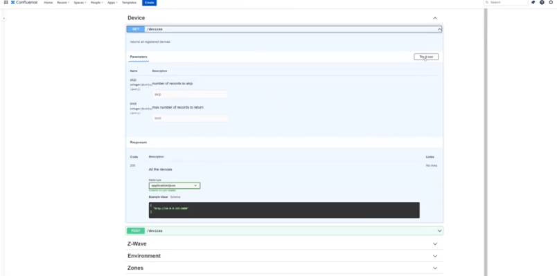 swagger ui api integrations