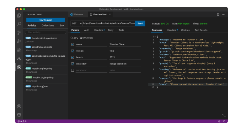 thunder client dashboard 17