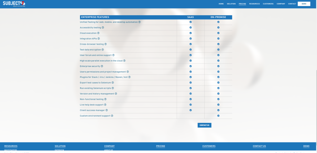 Subject7 pricing