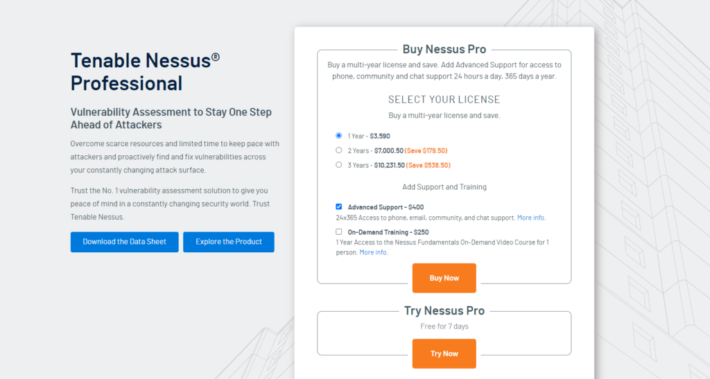 Nessus price