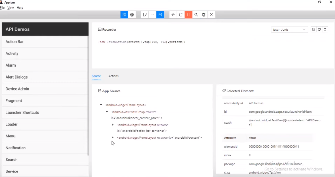 appium dashboard