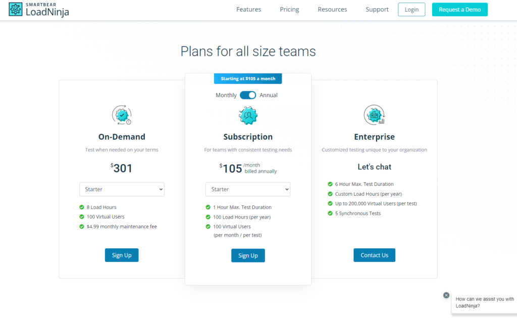 loadninja pricing
