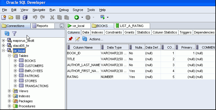 Oracle SQL Developer