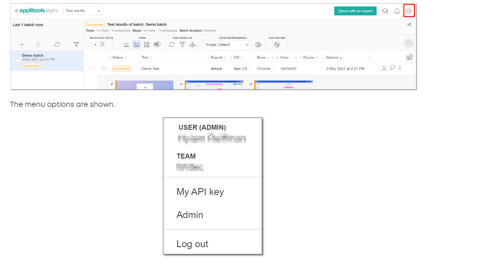 applitools Integration