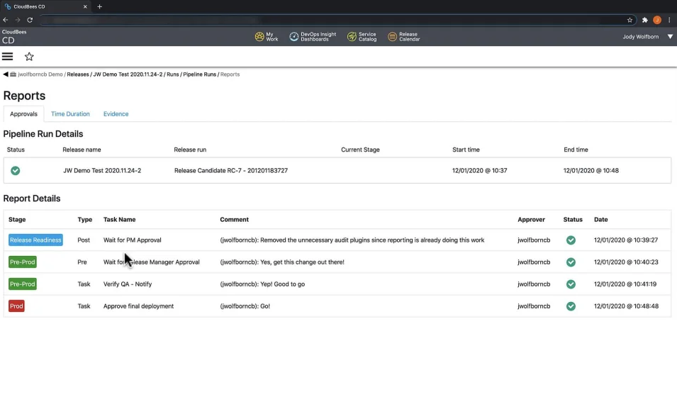cloudbees Reporting