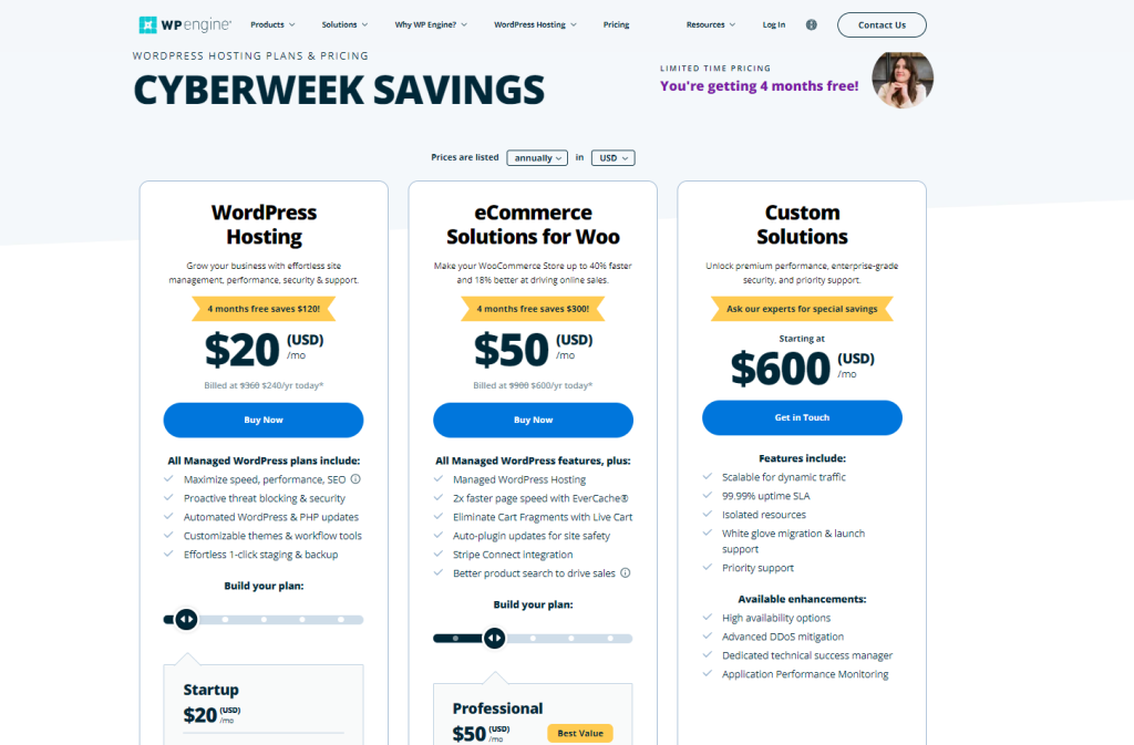 wp engine pricing