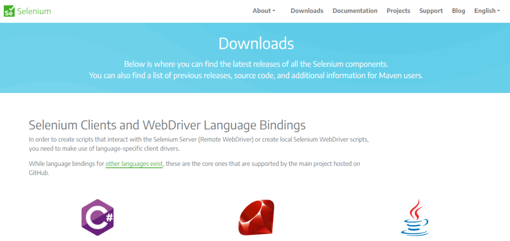 Selenium download