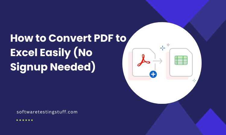 How to Convert PDF to Excel